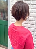 ショートボブ_酸性ストレート