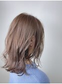 20代30代40代マロンベージュ/Aラインボブ/かきあげ[高田馬場駅]