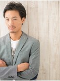 大人ブルーグレージュ☆アップバングショートQ