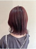 【MICHI refre店 福光柚香里】カシスレッドカラー