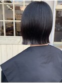 切りっぱなしボブ