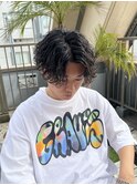 波巻きセンターパート 福岡メンズパーマ