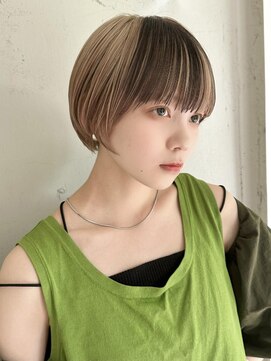 マッシュショート/バングカラー