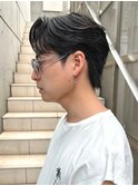 メンズ/センターパート/サイドグラデーション/ブラウンベージュ