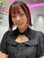 ロンドルーチェ 心斎橋(Lond luce)&nbsp;ダークアッシュ/ミディアムレイヤーカット［髪質改善/縮毛矯正］