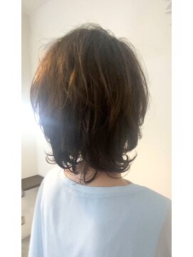 アナログノイ(analog noi) 50代60代　ストレートとパーマのミックススタイル