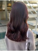 前髪/マチルダボブ/ピンクベージュ/インナーグレージュ/ブルー