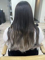 アジールヘア 所沢プロペ通り店(agir hair)&nbsp;エアリーロング美髪グラデーショングレーアッシュカラー練馬所沢