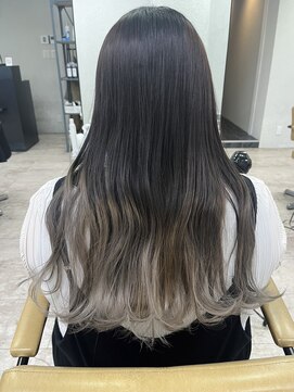 アジールヘア 所沢プロペ通り店(agir hair) エアリーロング美髪グラデーショングレーアッシュカラー練馬所沢