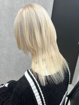 ロウル 渋谷(LOWRL)&nbsp;ホワイトブロンド/ロングウルフスタイル