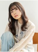 抜け感レイヤーロング