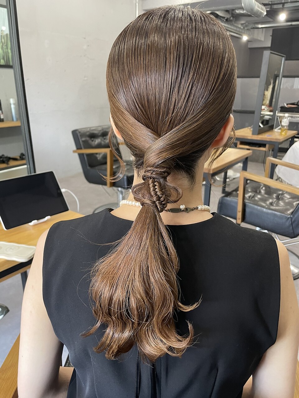 WAVY hair set】フィガーエイト編みタイトスタイル：L215176958