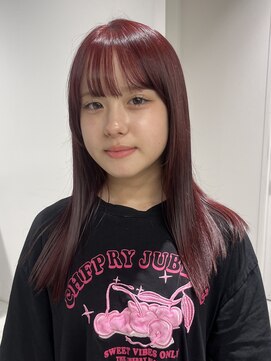 ゼスト 八王子店(ZEST) ブリーチなしワインレッド【佐々木麻衣】