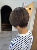 ミニボブ/グレーベージュ[30代40代50代女性]