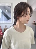 後れ毛ポイントパーマ