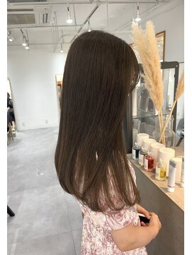 2195ヘアー 世田谷代田(2195hair) くすみベージュ/地毛風カラー/愛され/髪質改善/黒髪ロング