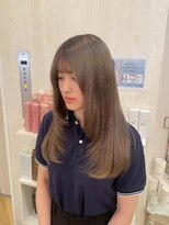シュガー ヘアアンドネイル 仙台(SUGAR)&nbsp;レイヤーブリーチあり王道ミルクティーベージュ