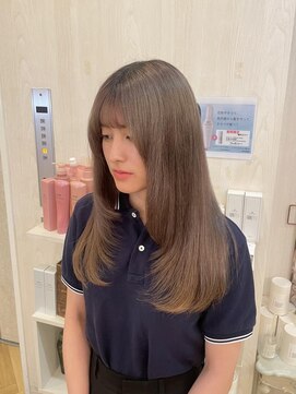 シュガー ヘアアンドネイル 仙台(SUGAR) レイヤー × ミルクティーベージュ