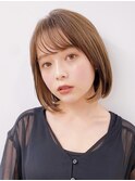 【長谷川】似合わせカットボブ/メルティーカラー