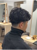 メンズカットツイストスパイラルパーマニュアンスパーマショート