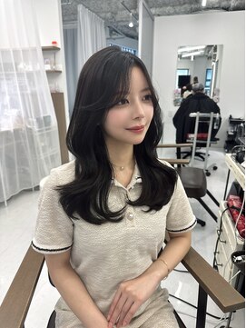 ハピネス 梅田茶屋町店(HAPPINESS) 韓国ヘア/レイヤー/顔周りカット/ブリーチなし/グレージュ