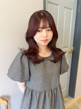 コバルト(Cobalt) 暖色カラー/ワインレッド/レイヤーカット/韓国ヘア