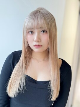 アマトウキョウスマートサロン(AMA TOKYO×Smart Salon) 韓国ヘア　2wayバング  レイヤーカット くびれヘア  顔周り