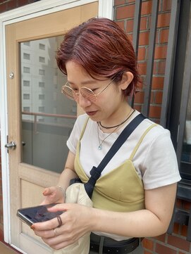 ニード(need) レッドブラウン、ミニボブ