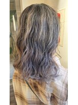 ヘアーズ ロッソ(hair's ROSSO)&nbsp;ミディアム×コントラストハイライト