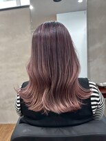 ヘアプレイスソル (HAIR PLACE SoL)&nbsp;ブリーチカラー/ピンクブラウン/くびれロング