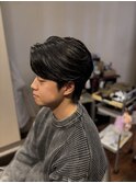 鎌倉メンズセンターパートフェザーパーマ２０代３０代