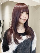 ローレンジウ(LOREN JU)&nbsp;着物ヘア/ダークアッシュ/ミディアムレイヤーカット/名古屋名駅