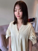 リベラル(liberal) ベージュ 髪質改善 艶ミディアムレイヤー【30代/40代/50代】