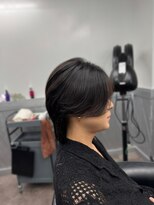コア 新宿(CORE)&nbsp;黒髪センターパートウルフ