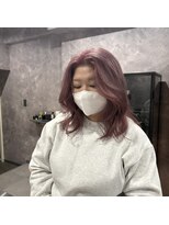 ネームレス 心斎橋(nameless)&nbsp;ラベンダーピンク美髪ミディアム 髪質改善トリートメント心斎橋