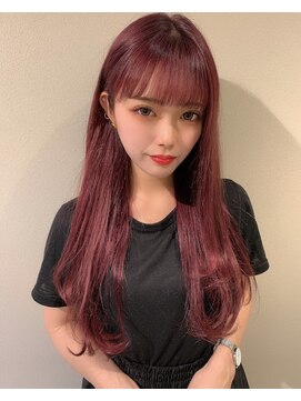 グレース(GRACE) 大人可愛い小顔前髪ピンクベージュ 担当大山