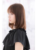 ヘアアンドビューティー ミック(Hair & Beauty miq) シースルーバング☆小顔ワンカールストレートb
