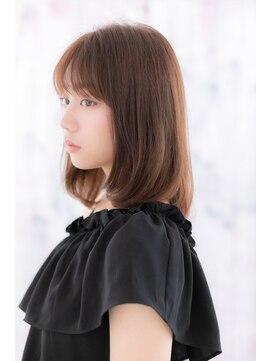 ヘアアンドビューティー ミック(Hair & Beauty miq) シースルーバング☆小顔ワンカールストレートb