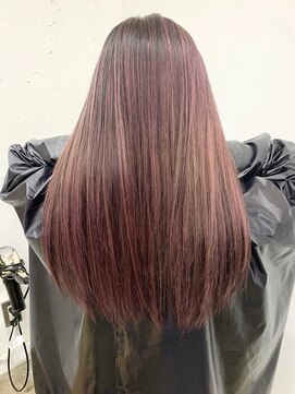 ディーカヘアーセンダイ(Di KA HAIR sendai) ピンクベージュ/エモ/ローライト/ハイライト/髪質改善