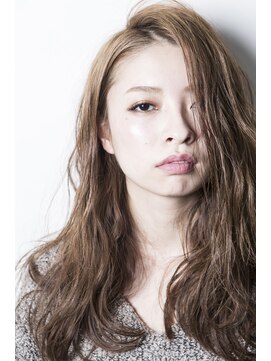 ミエル ヘア 新宿(miel hair) 〈mielhair新宿〉バレイヤージュ　大人ウェーブ
