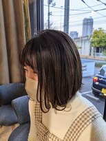 ヘアラボウィッシュ(hair labo Wish) 前下がりシースルーボブ♪