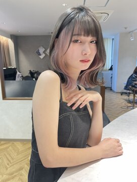 ロンド レア 天神大名店(Lond Le’a) イヤリングカラー/ハイライト/ミルクティ/髪質改善