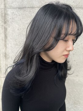 ヘアメイク パッセージノエ 浜田山店(Passage noe) ダークカラー/ブルーブラック/インナーカラー