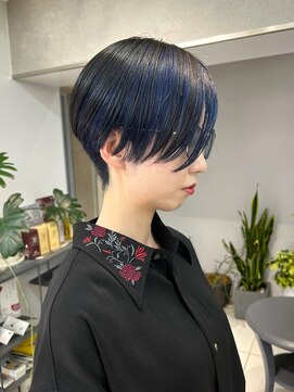 ヴェイン 渋谷(vain) クールショート ハンサムショート 小顔ショート　デザインカラー