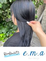 エマヘアデザイン(e.m.a Hair design) ブルーブラック