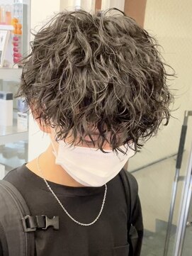 エリマ  茅ヶ崎(elima) 波巻きスパイラルパーマメンズマッシュウルフヘアメンズパーマ