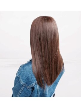 リンヘアー(Rin. hair) 縮毛矯正 ピンクブラウンカラー