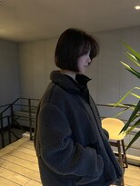 リバレッジ 広尾(Leverage)&nbsp;海外大人ヘア切りっぱなしボブ：Mao Shibasaki