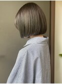 オリーブアッシュ 透明感 切りっぱなしボブ【天神/今泉】