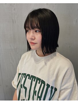 カノエ 松江東津田店(canoe) 顎下切りっぱなしボブ
